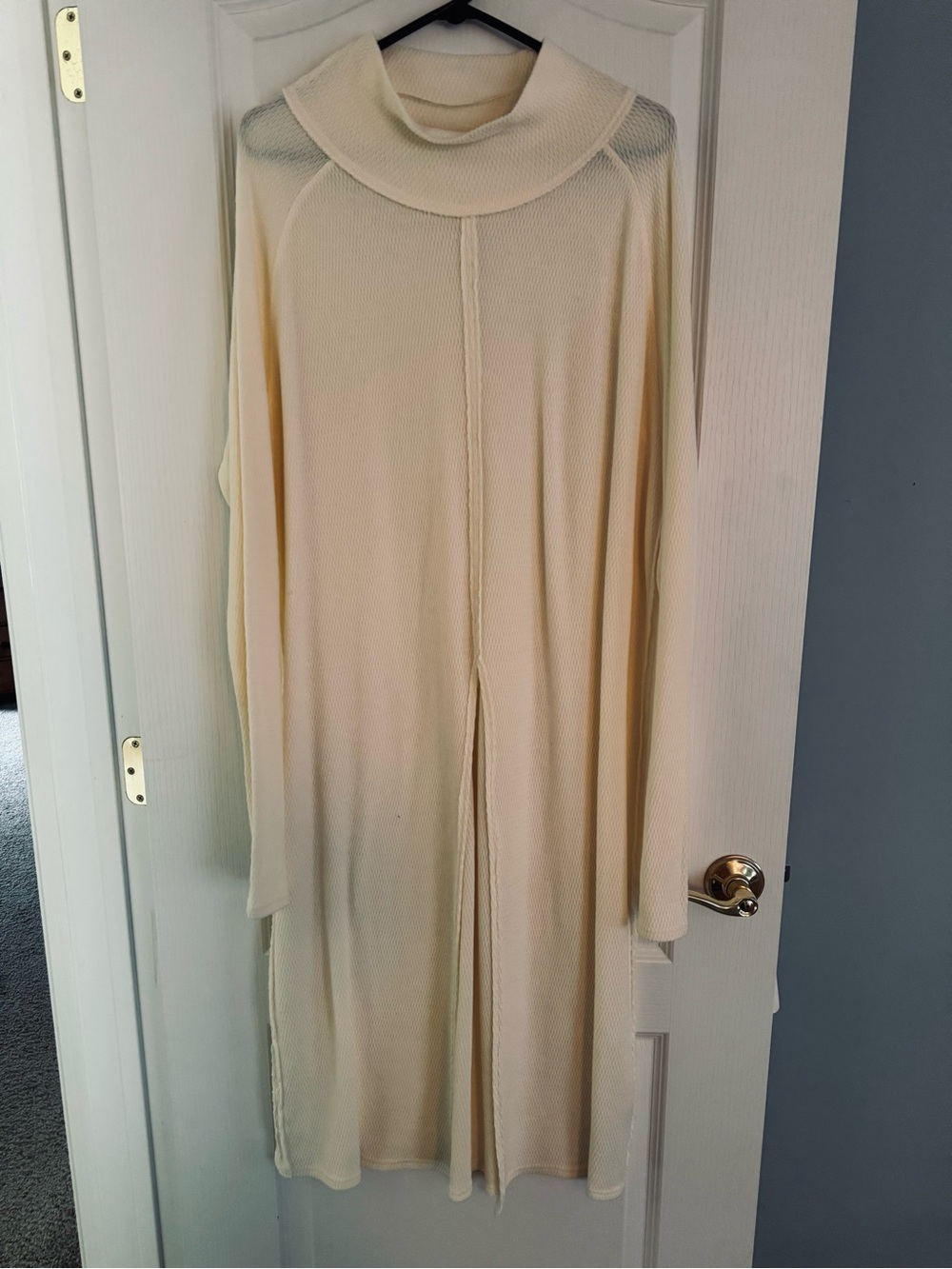 NWOT Never worn.  We the Free Cream Long Sleeve Mock Turtleneck Tunic Sz Large